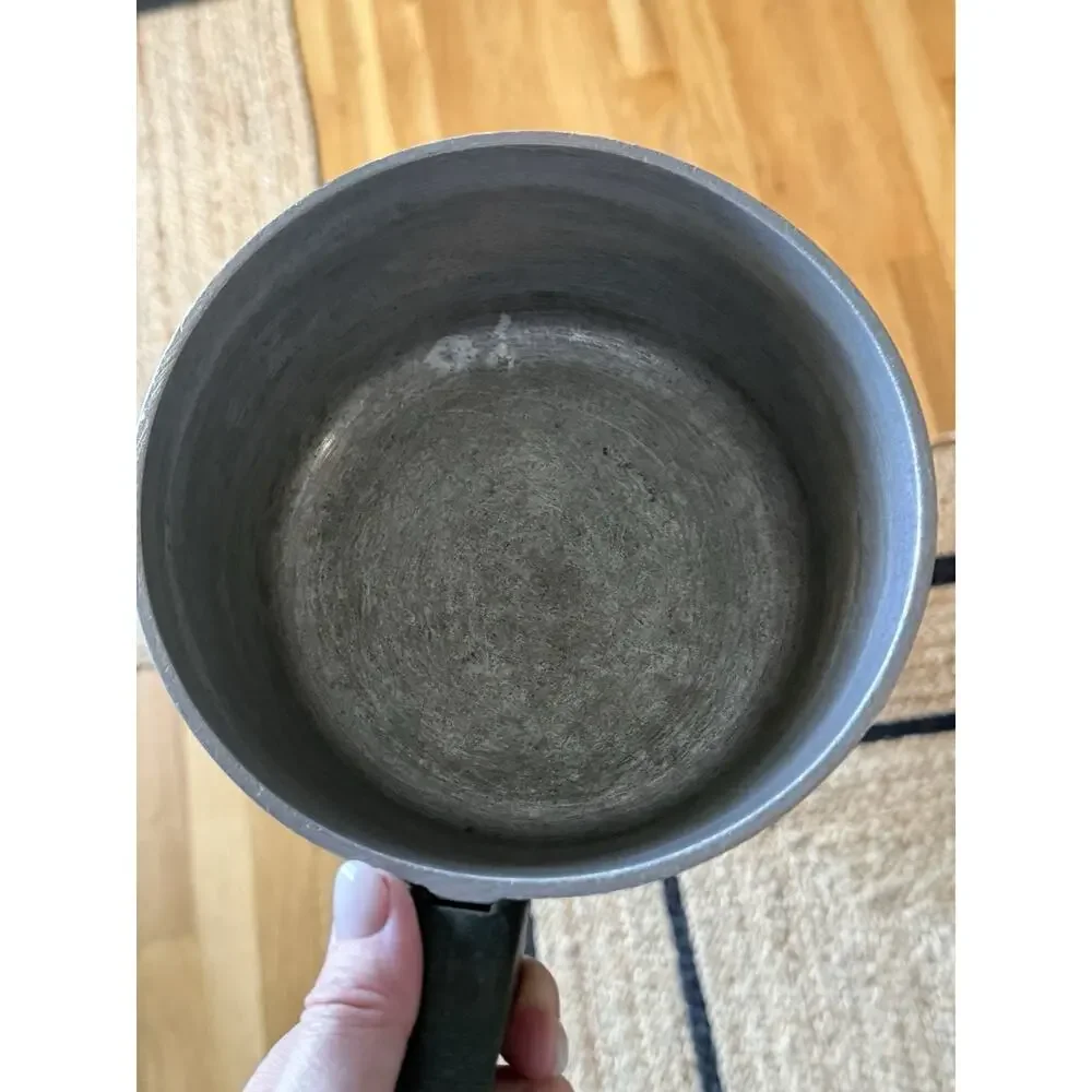 Vintage Yellow Club Cast Aluminum Sauce Pan NO LID 1.5 Qt